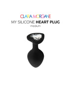 My Silicone Heart Plug - Noir