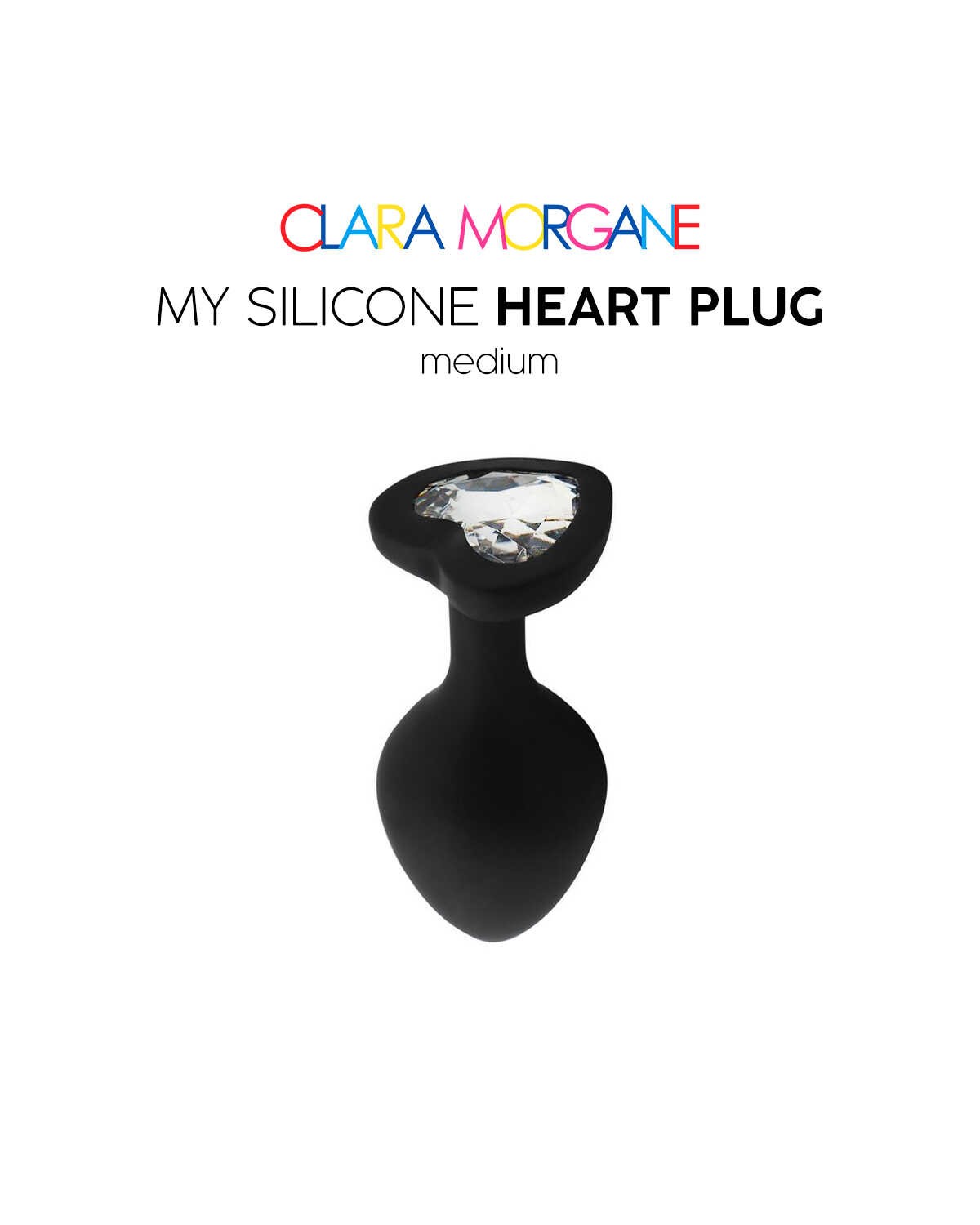 My Silicone Heart Plug - Noir