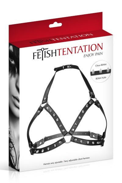 Harnais poitrine à pointes Fetish Tentation