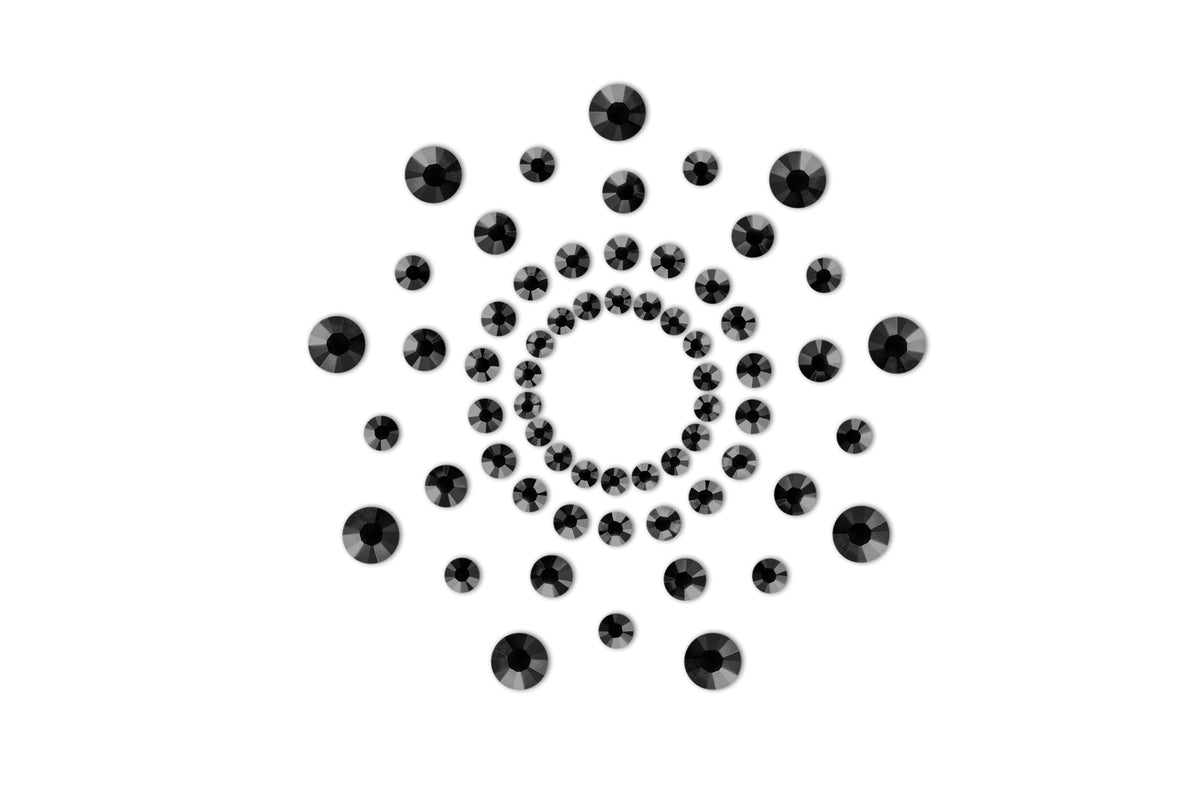 Mimi - Bijoux de seins Strass - Noir