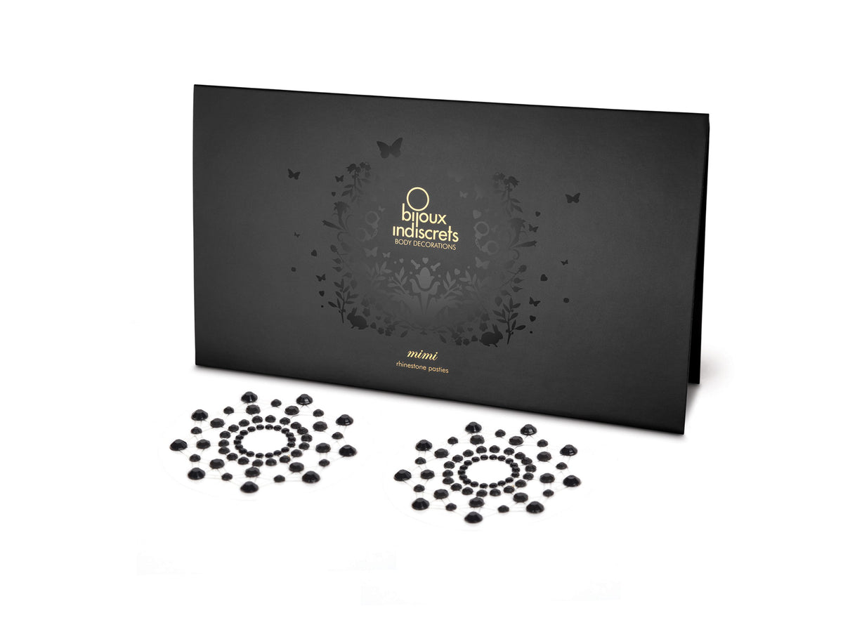 Mimi - Bijoux de seins Strass - Noir