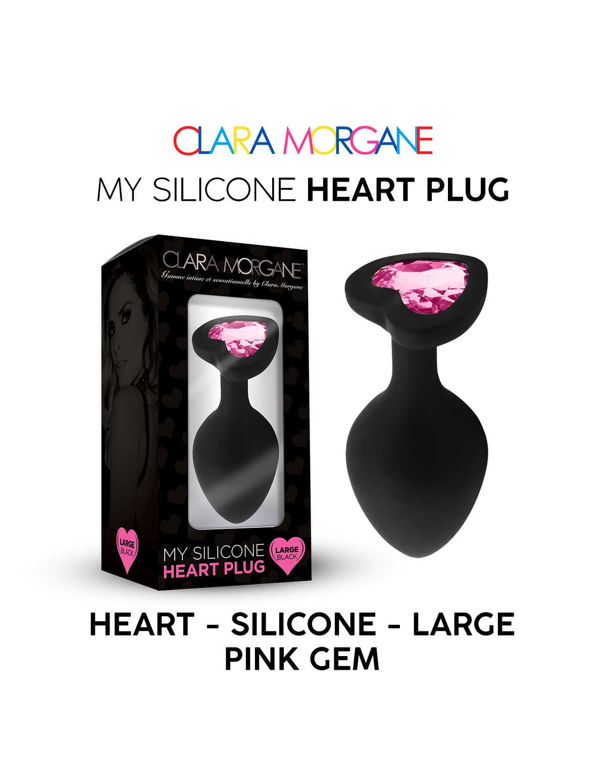 My Silicone Heart Plug - Gem rose