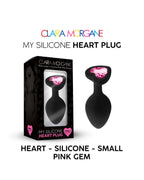 My Silicone Heart Plug - Gem rose
