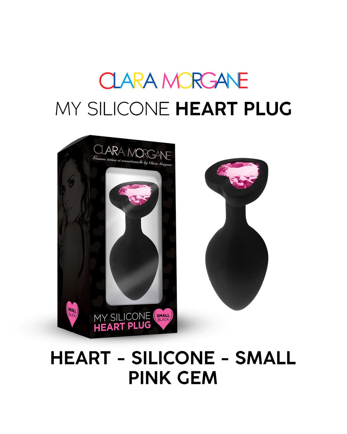 My Silicone Heart Plug - Gem rose