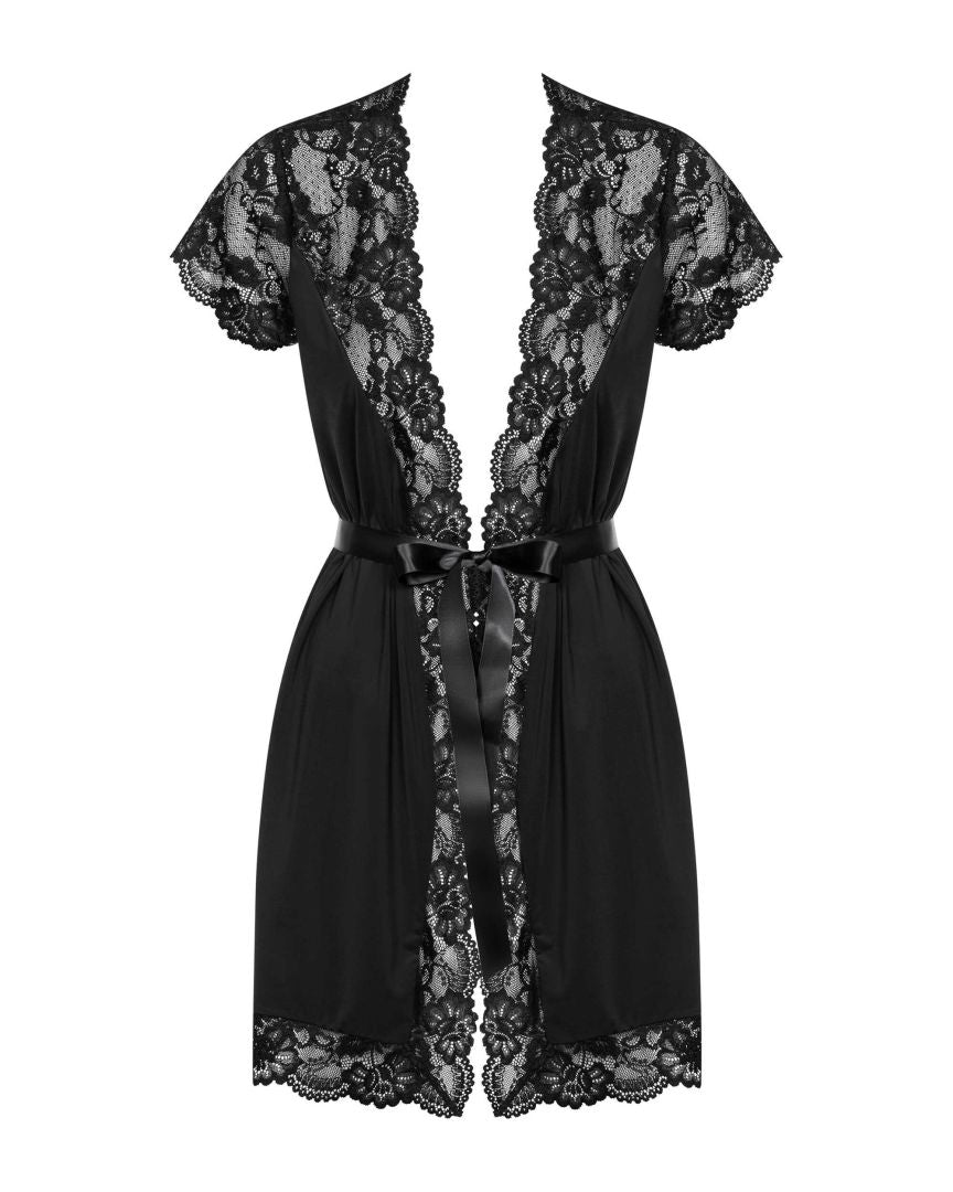 810-PEI-1 Peignoir - Noir