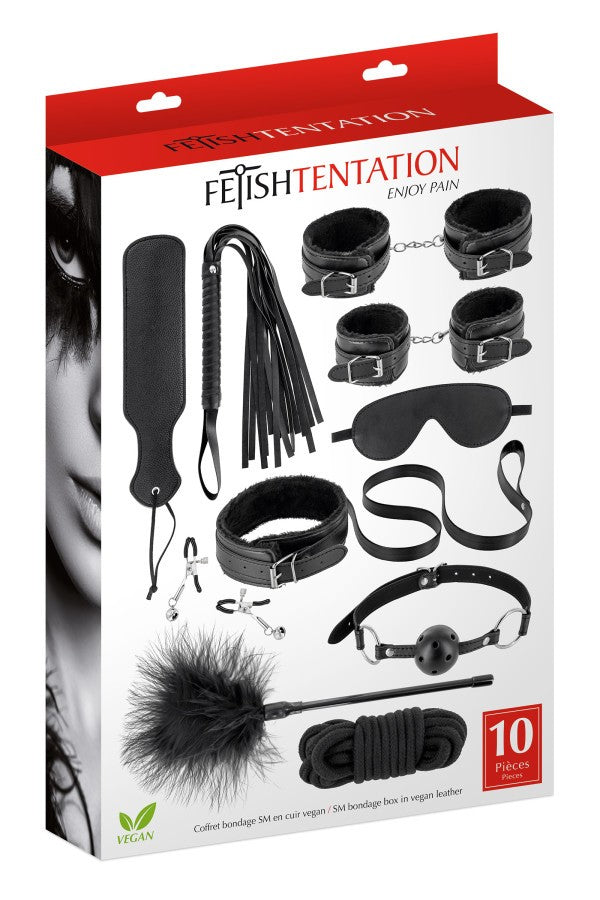 Coffret Bondage SM 10 pièces Fetish Tentation