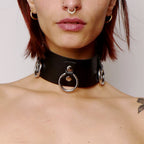 Collier en cuir Collection Anneaux