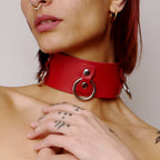 Collier en cuir Collection Anneaux