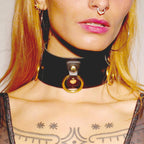 Collier en cuir Collection Anneaux