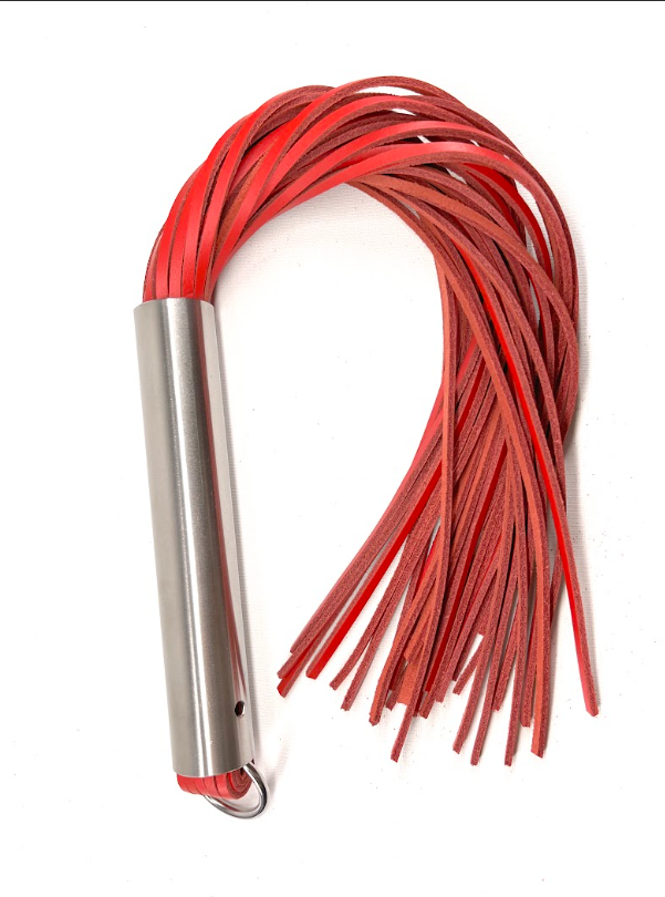 Martinet homme manche métal lanières en cuir RIGIDE