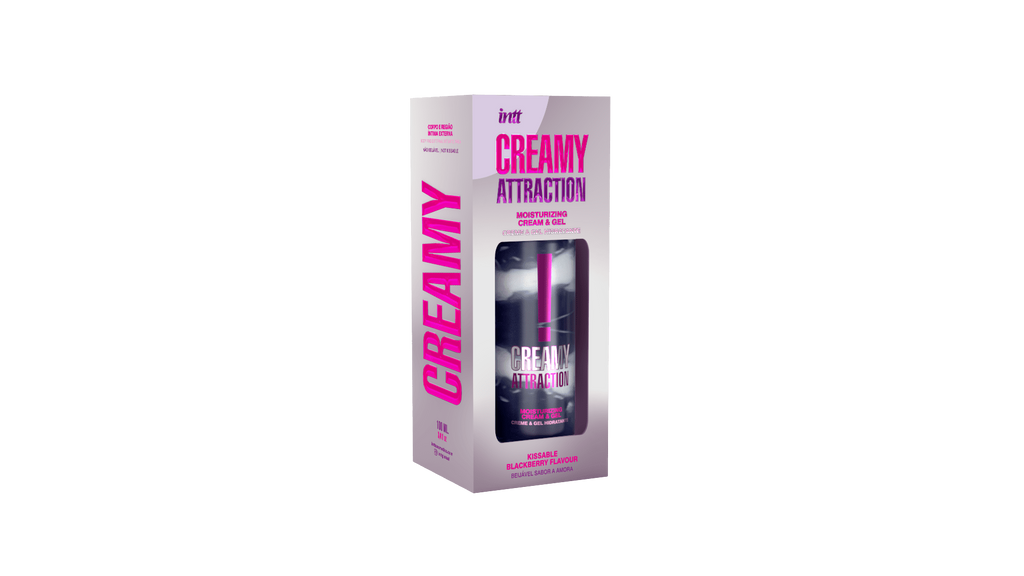 Creamy attraction - Crème et gel de massage embrassable à la mûre