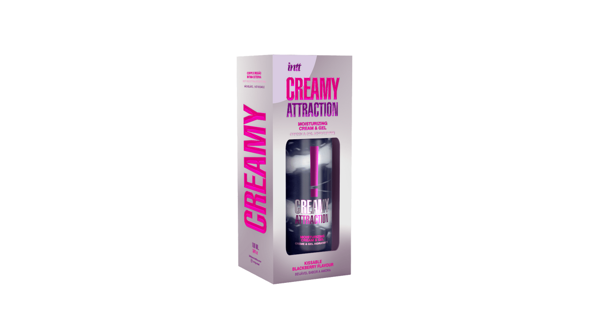 Creamy attraction - Crème et gel de massage embrassable à la mûre