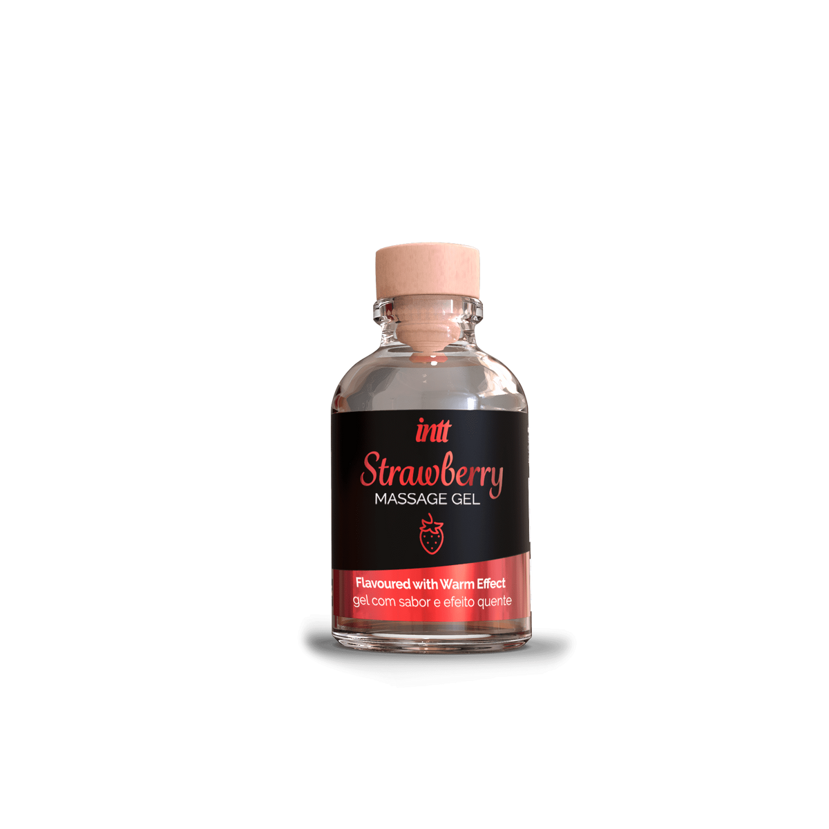 Massage gel fraise - Gel embrassable