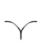 P014 Dominae String en PVC avec fermeture argentée