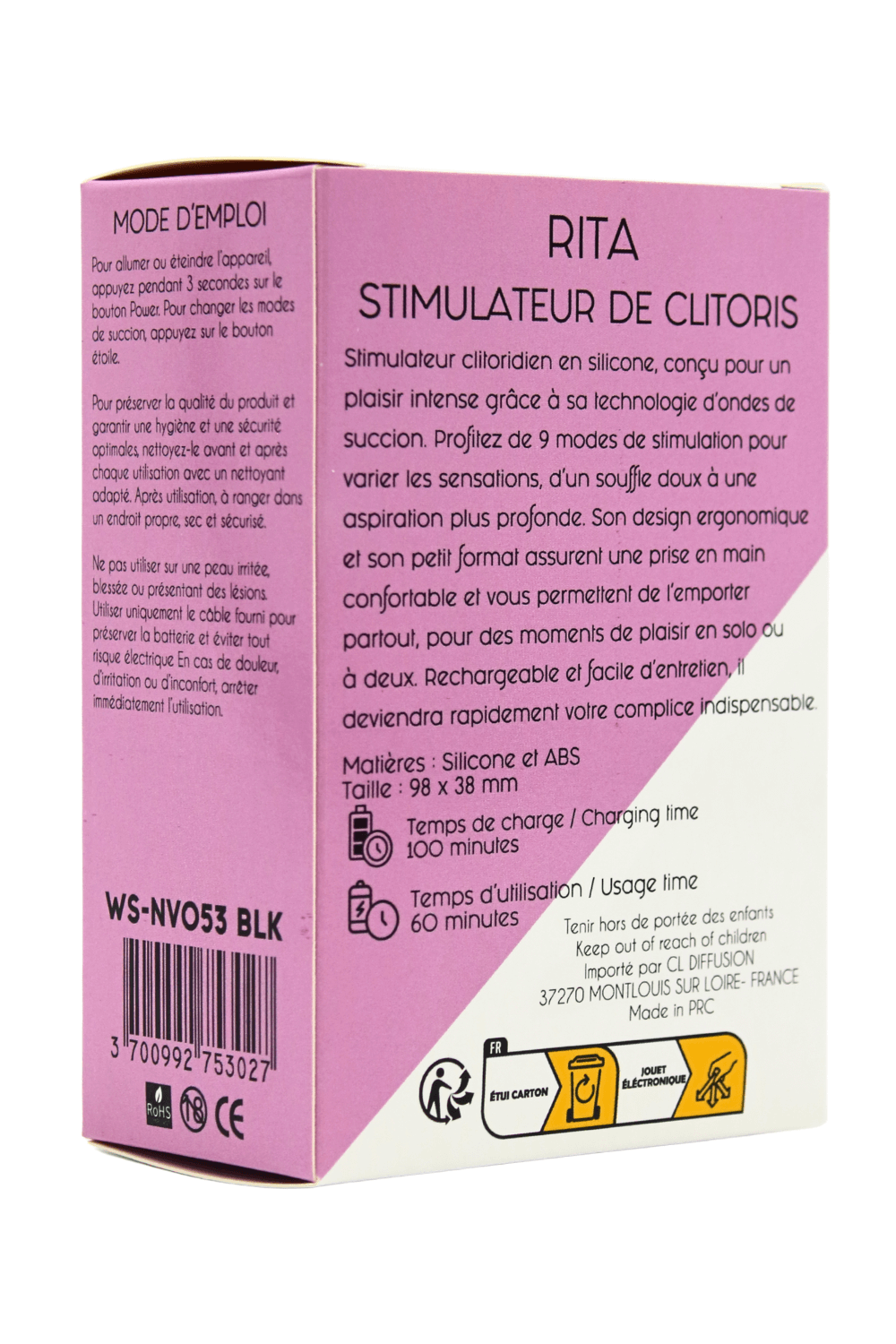 RITA – Stimulateur Clitoridien à Ondes de Succion