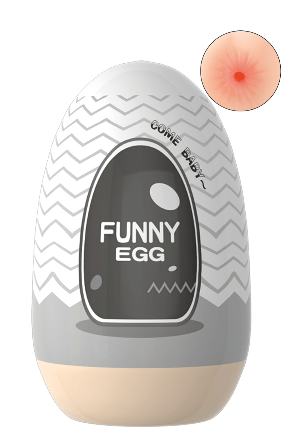 Gaine Masturbatrice Réutilisable FUNNY EGG – Design Réaliste Anus