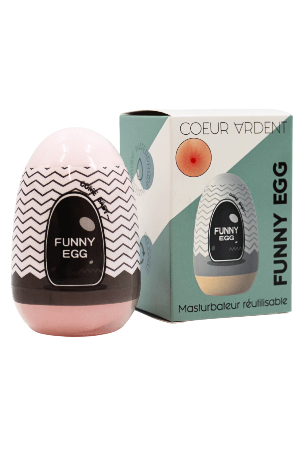 Gaine Masturbatrice Réutilisable FUNNY EGG – Design Réaliste Anus
