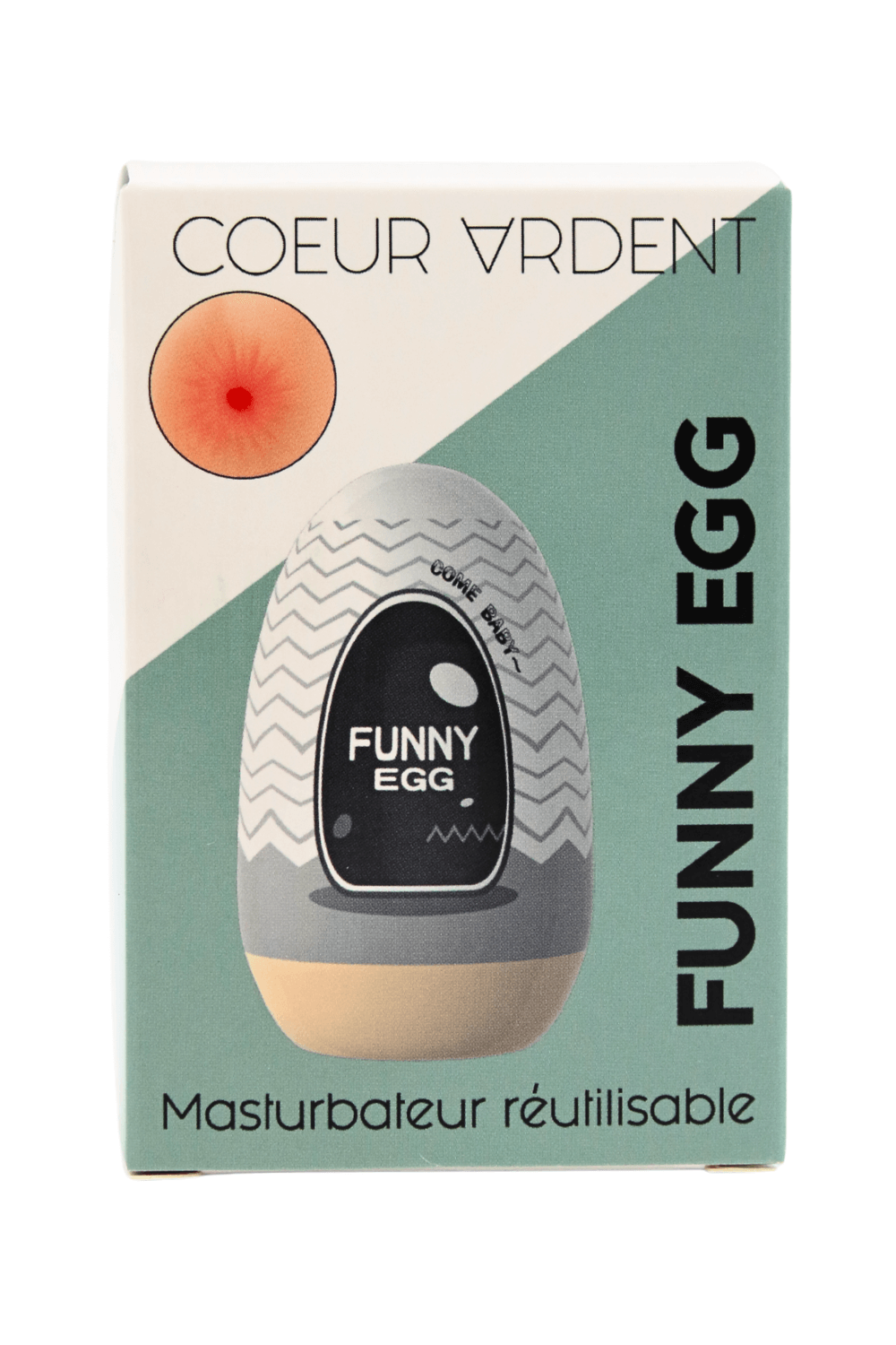 Gaine Masturbatrice Réutilisable FUNNY EGG – Design Réaliste Anus