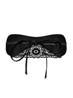 Satinia Masque en satin - Noir